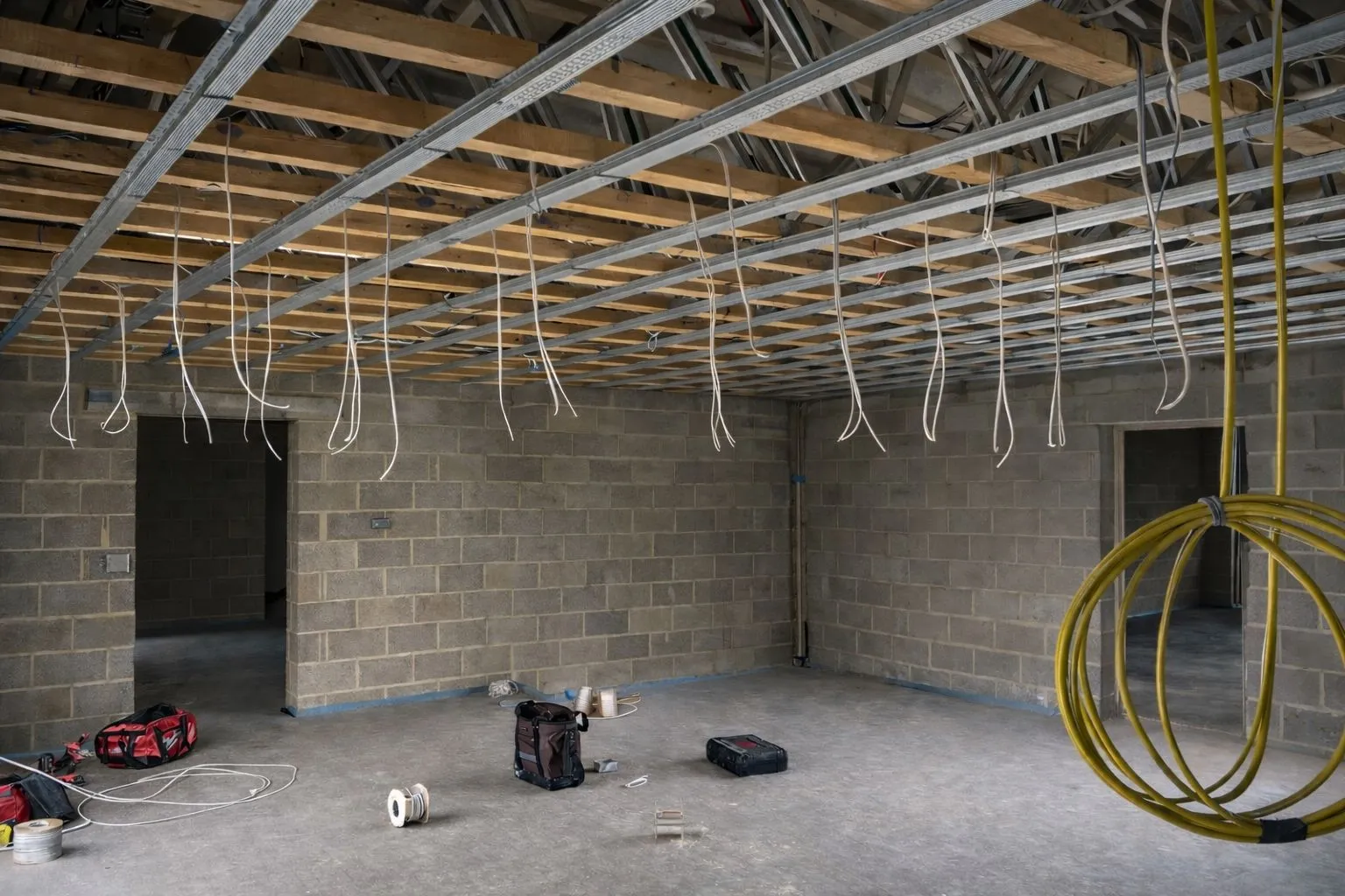 Rewiring project in Hampstead residence