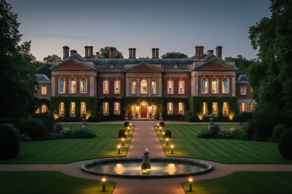 Modern London home under construction with scaffolding and steel framing