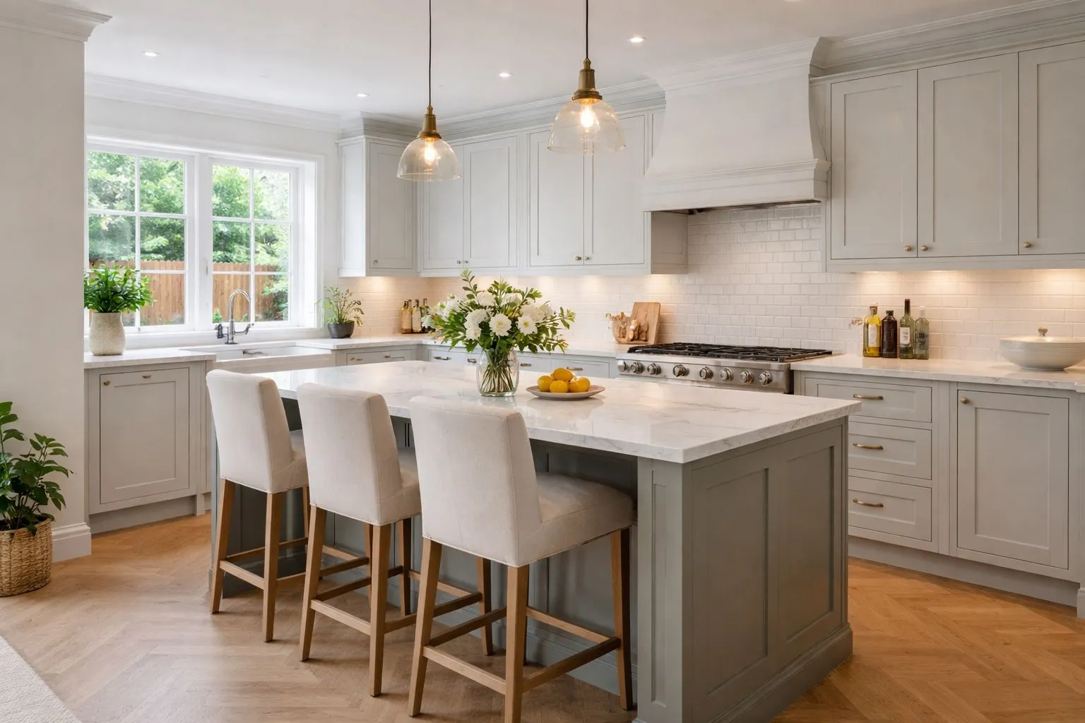 Bespoke kitchen design with custom joinery