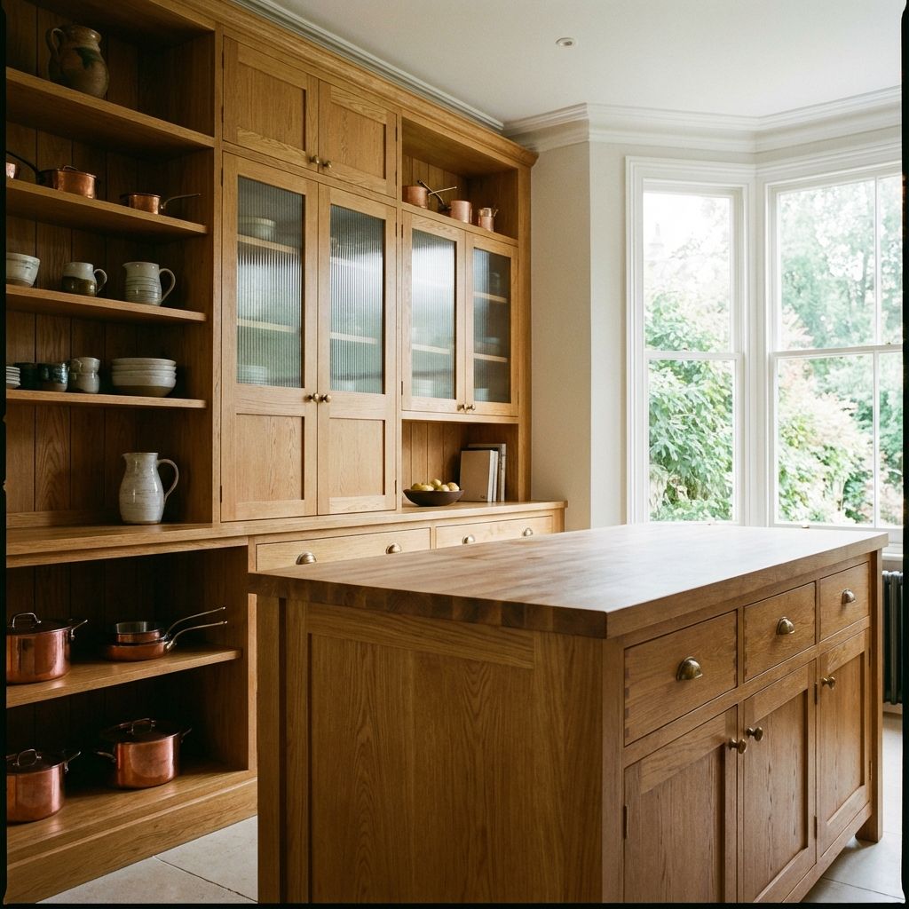 Bespoke oak cabinetry in Hampstead