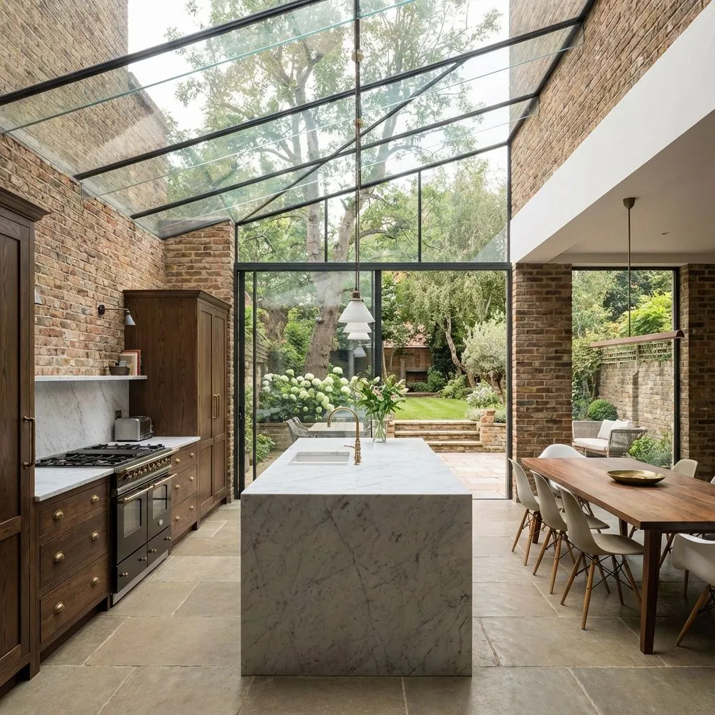 Modern kitchen extension in Hampstead London
